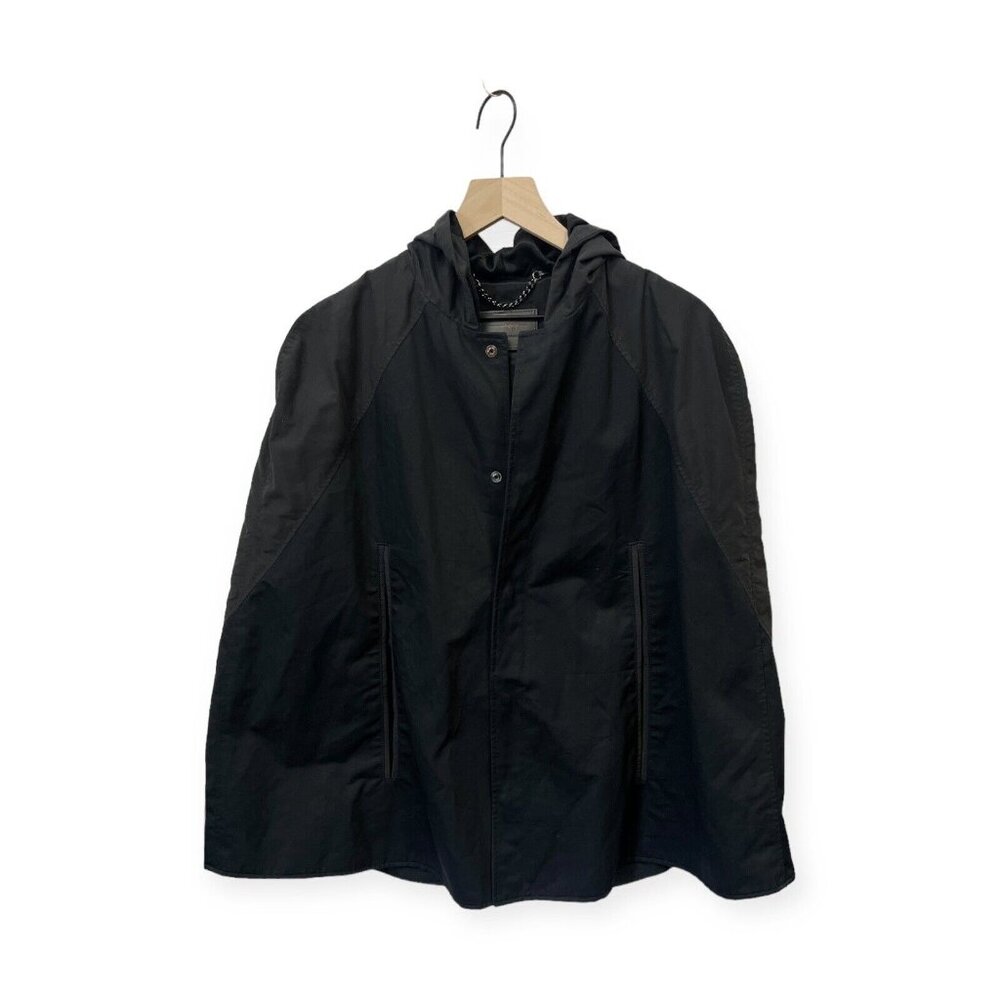 Trapstar Redline Exclusive Hooded Cape Jacket Size S Small Black
